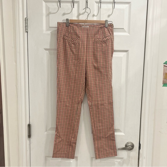 Anthropologie the Essential Slim Plaid Pants - Picture 5 of 16